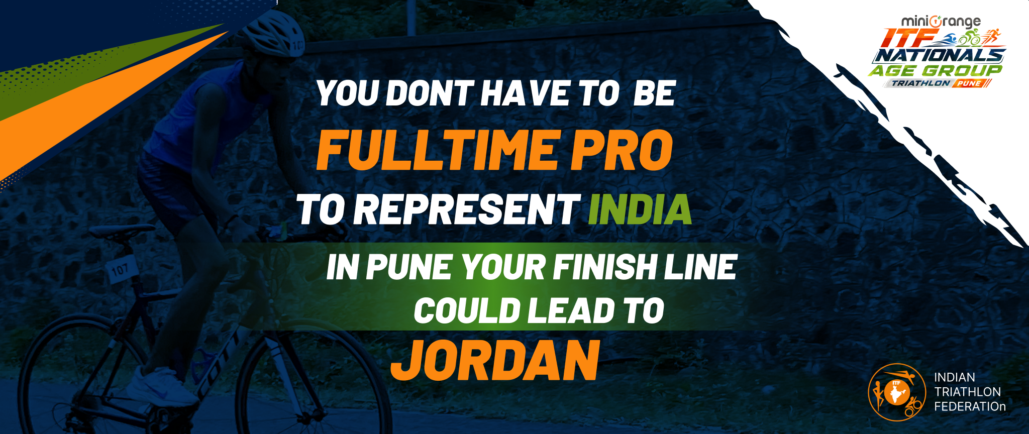 Indian triathletes in action